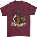 May the Norse Be With You Funny Viking Mens T-Shirt 100% Cotton Maroon