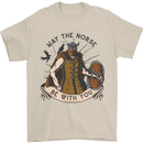 May the Norse Be With You Funny Viking Mens T-Shirt 100% Cotton Sand
