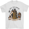 May the Norse Be With You Funny Viking Mens T-Shirt 100% Cotton White