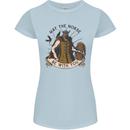 May the Norse Be With You Funny Viking Womens Petite Cut T-Shirt Light Blue