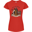 May the Norse Be With You Funny Viking Womens Petite Cut T-Shirt Red
