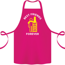 Me and Beer Best Friends Forever Funny Cotton Apron 100% Organic Pink