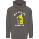 Me and Beer Best Friends Forever Funny Mens 80% Cotton Hoodie Charcoal