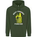 Me and Beer Best Friends Forever Funny Mens 80% Cotton Hoodie Forest Green