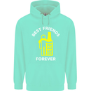 Me and Beer Best Friends Forever Funny Mens 80% Cotton Hoodie Peppermint