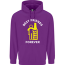 Me and Beer Best Friends Forever Funny Mens 80% Cotton Hoodie Purple