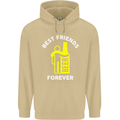 Me and Beer Best Friends Forever Funny Mens 80% Cotton Hoodie Sand