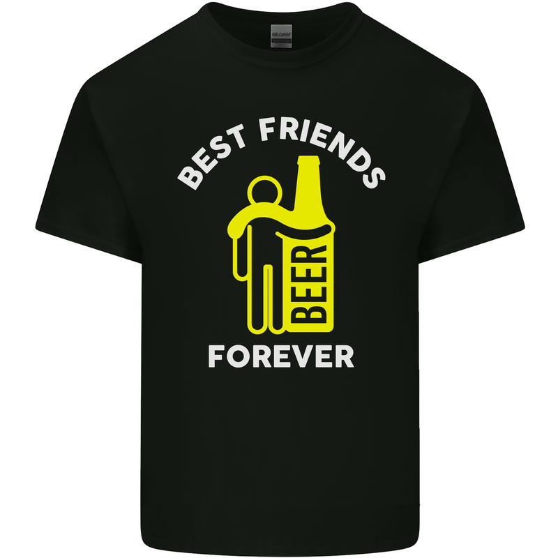 Me and Beer Best Friends Forever Funny Mens Cotton T-Shirt Tee Top Black