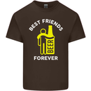 Me and Beer Best Friends Forever Funny Mens Cotton T-Shirt Tee Top Dark Chocolate