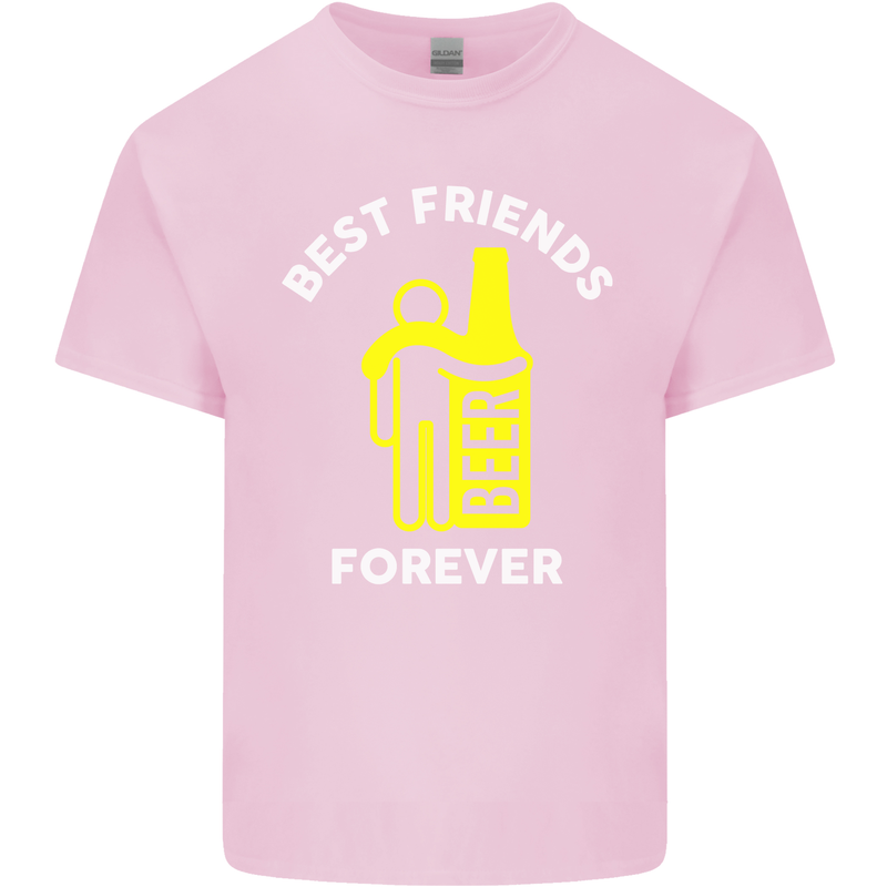 Me and Beer Best Friends Forever Funny Mens Cotton T-Shirt Tee Top Light Pink