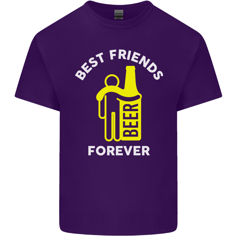 Me and Beer Best Friends Forever Funny Mens Cotton T-Shirt Tee Top Purple