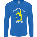 Me and Beer Best Friends Forever Funny Mens Long Sleeve T-Shirt Royal Blue