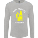 Me and Beer Best Friends Forever Funny Mens Long Sleeve T-Shirt Sports Grey