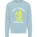 Me and Beer Best Friends Forever Funny Mens Sweatshirt Jumper Light Blue