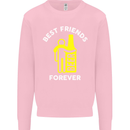 Me and Beer Best Friends Forever Funny Mens Sweatshirt Jumper Light Pink