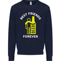 Me and Beer Best Friends Forever Funny Mens Sweatshirt Jumper Navy Blue