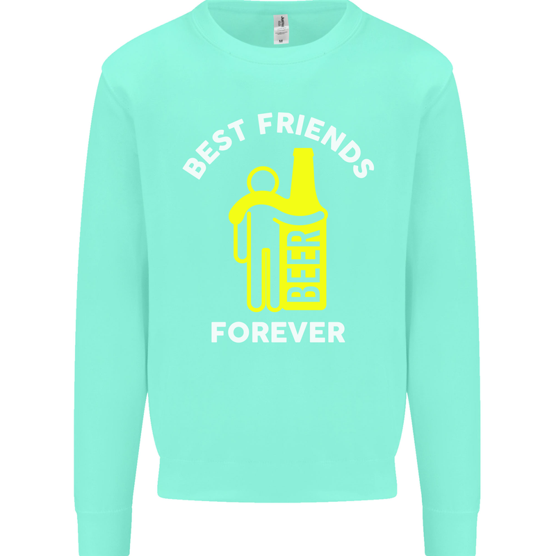 Me and Beer Best Friends Forever Funny Mens Sweatshirt Jumper Peppermint