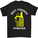 Me and Beer Best Friends Forever Funny Mens T-Shirt Cotton Gildan Black
