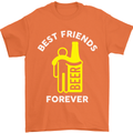 Me and Beer Best Friends Forever Funny Mens T-Shirt Cotton Gildan Orange