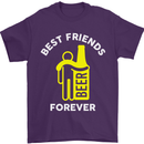 Me and Beer Best Friends Forever Funny Mens T-Shirt Cotton Gildan Purple