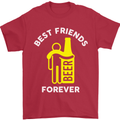 Me and Beer Best Friends Forever Funny Mens T-Shirt Cotton Gildan Red