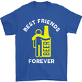 Me and Beer Best Friends Forever Funny Mens T-Shirt Cotton Gildan Royal Blue
