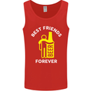 Me and Beer Best Friends Forever Funny Mens Vest Tank Top Red