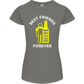 Me and Beer Best Friends Forever Funny Womens Petite Cut T-Shirt Charcoal
