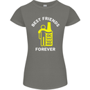 Me and Beer Best Friends Forever Funny Womens Petite Cut T-Shirt Charcoal