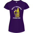 Me and Beer Best Friends Forever Funny Womens Petite Cut T-Shirt Purple