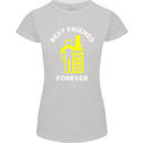 Me and Beer Best Friends Forever Funny Womens Petite Cut T-Shirt Sports Grey