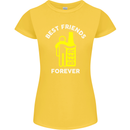 Me and Beer Best Friends Forever Funny Womens Petite Cut T-Shirt Yellow