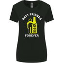 Me and Beer Best Friends Forever Funny Womens Wider Cut T-Shirt Black