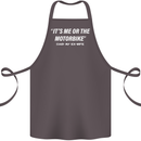 Me or the Motorbike Said My Ex-Wife Biker Cotton Apron 100% Organic Dark Grey