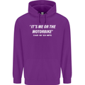 Me or the Motorbike Said My Ex-Wife Biker Mens 80% Cotton Hoodie Purple
