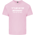 Me or the Motorbike Said My Ex-Wife Biker Mens Cotton T-Shirt Tee Top Light Pink