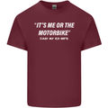 Me or the Motorbike Said My Ex-Wife Biker Mens Cotton T-Shirt Tee Top Maroon