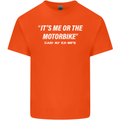 Me or the Motorbike Said My Ex-Wife Biker Mens Cotton T-Shirt Tee Top Orange