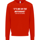 Me or the Motorbike Said My Ex-Wife Biker Mens Sweatshirt Jumper Bright Red