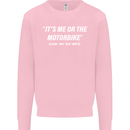 Me or the Motorbike Said My Ex-Wife Biker Mens Sweatshirt Jumper Light Pink