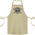 Mechanic Engine Skull Cotton Apron 100% Organic Khaki