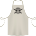 Mechanic Engine Skull Cotton Apron 100% Organic Natural