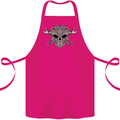Mechanic Engine Skull Cotton Apron 100% Organic Pink