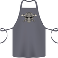 Mechanic Engine Skull Cotton Apron 100% Organic Steel