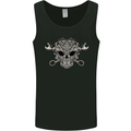 Mechanic Engine Skull Mens Vest Tank Top Black