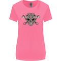 Mechanic Engine Skull Womens Wider Cut T-Shirt Azalea