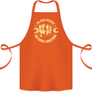 Mechanic Here Because You Broke Something Cotton Apron 100% Organic Orange