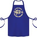 Mechanic Here Because You Broke Something Cotton Apron 100% Organic Royal Blue