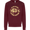 Mechanic Here Because You Broke Something Kids Sweatshirt Jumper Maroon