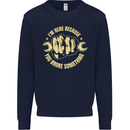 Mechanic Here Because You Broke Something Kids Sweatshirt Jumper Navy Blue